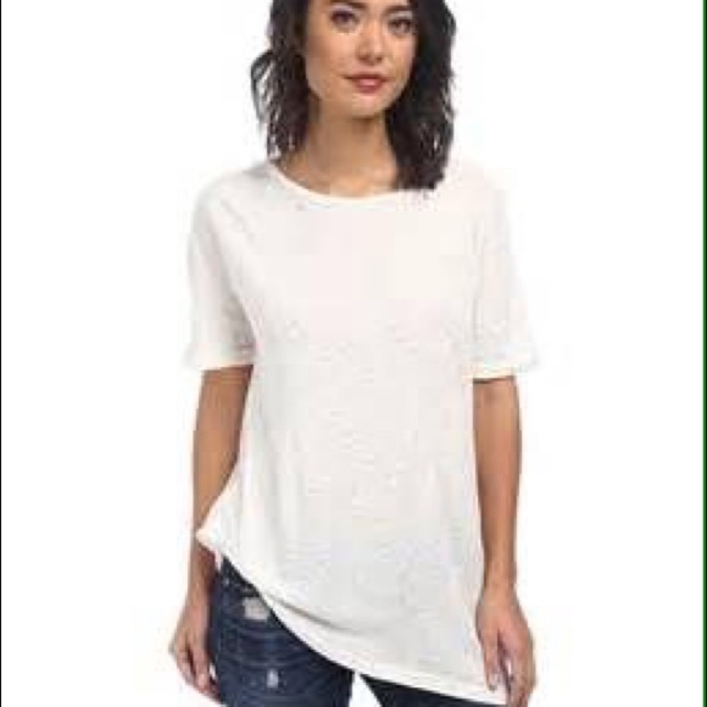 NWT Free People Sunday Tee, Ivory